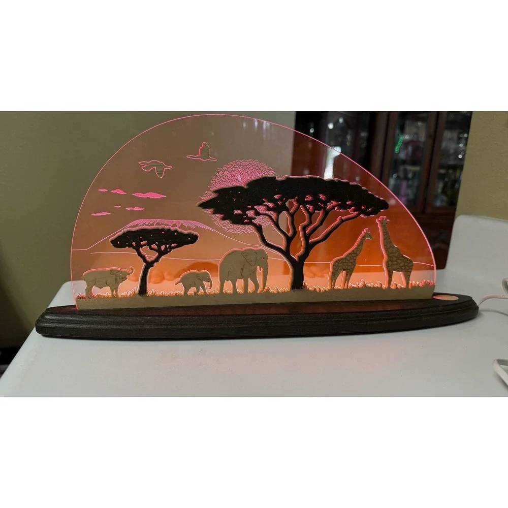LED Motif Light Safari Schwibbogen Lights Arch Erzgebirge Room Light Decoration‎
